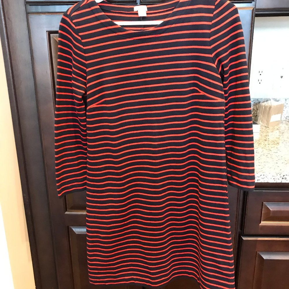 J Crew Striped Shift Dress Size XS